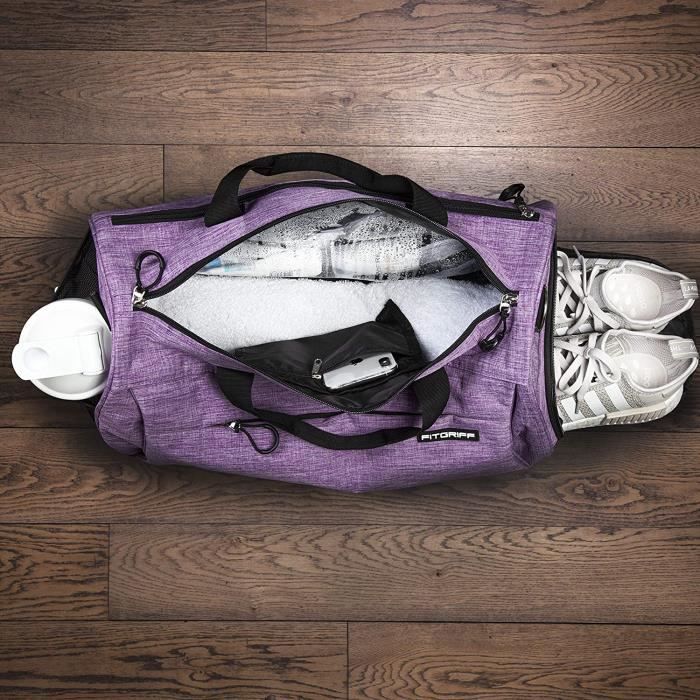 Fitgriff Sac de Sport avec Compartiment Chaussures Femme et
