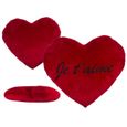 Schmidt Coussin Cœur "Je T'aime" Extra-Large - 60 Cm Rouge Romantique, Décoration Amour Cadeau Saint-Valentin Anniversaire