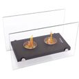 Cheminée bioéthanol de table Oniros Duo - PURE 2 IMPROVE - Noir - Double flamme - Design épuré-2