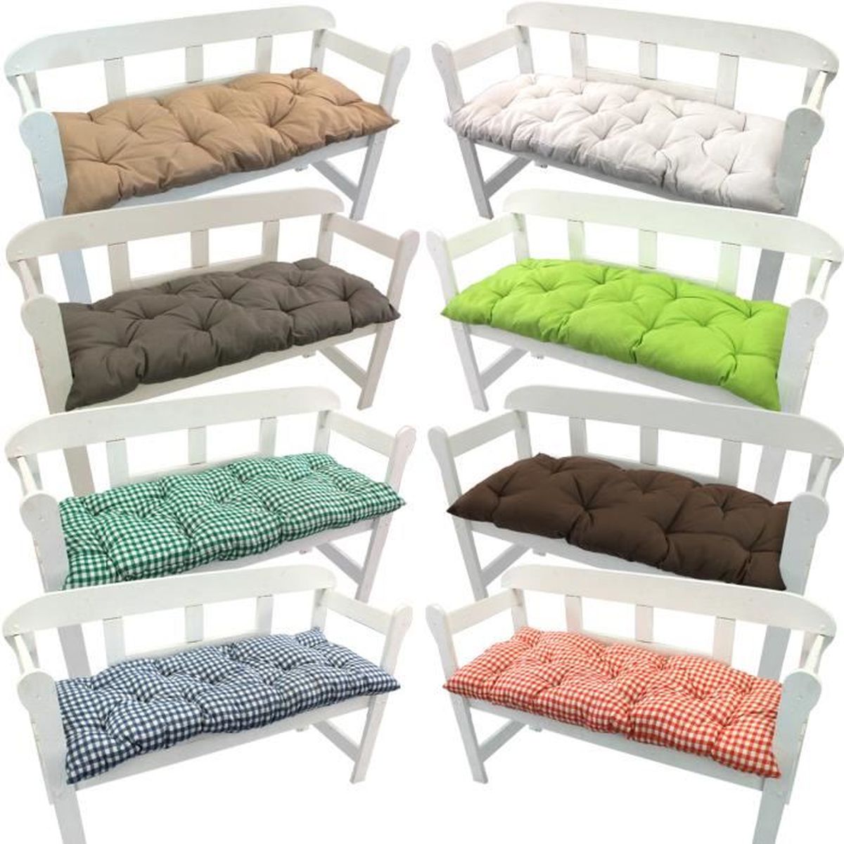Coussin Pour Banc 110 X 50 X 8 Cm Baie Coussins Matelasses Confortables Pour Bancs Chaise Longue Ou Balancelles De Jardin Achat Vente Coussin D Exterieur Coussin Pour Banc 120 X 50 Cdiscount