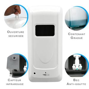Distributeur De Savon Automatique Rechargeable USB - 500 Ml, étanche IPX5, Détection Sans Contact, 4 Réglages Mousse