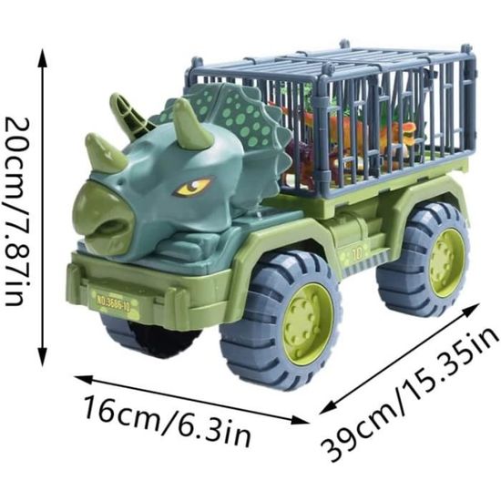Acheter Nouveau jouet de dinosaure pour enfants voiture grand modèle de  véhicule d'ingénierie jouet éducatif véhicule de Transport jouet garçon  fille avec cadeau de dinosaure