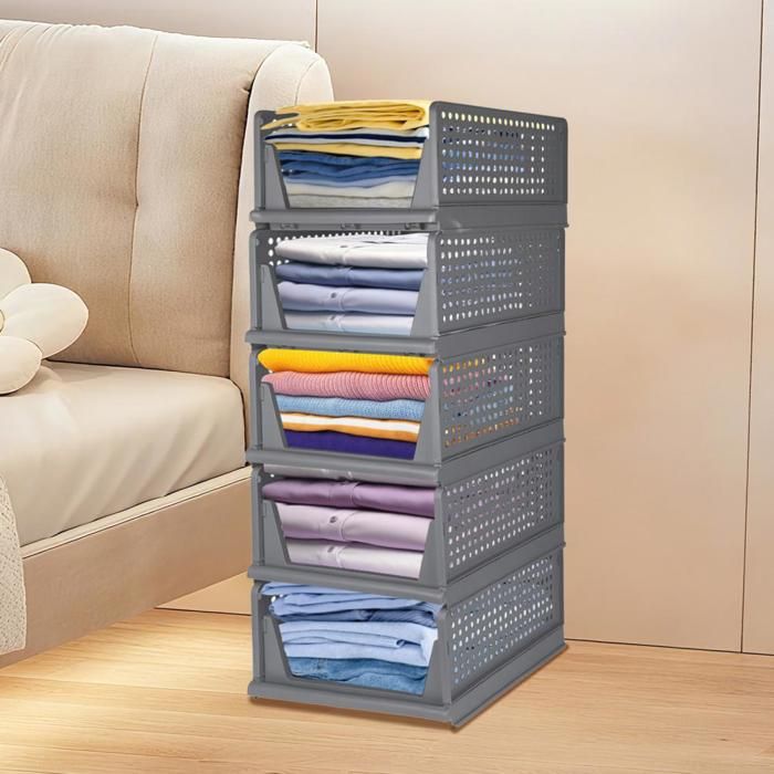 Organisateurs De Tiroir Pour Vêtements Bébé - 12 Pièces Empilables Et Pliables