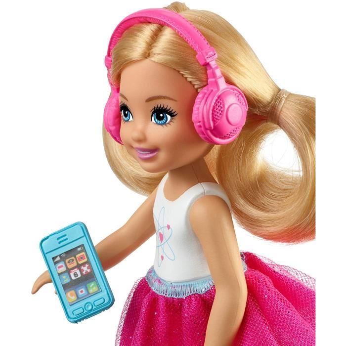 Barbie Famille Coffret Heure Du Coucher Avec Mini-poupée Chelsea B Et Une Chambre A Coucher Composee Avec Accessoires Amz B