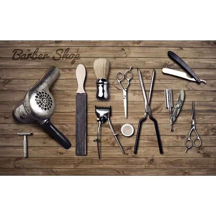 Papier peint 3D Fashion L083 coupe cheveux coiffeur salon mural autocollant Vera