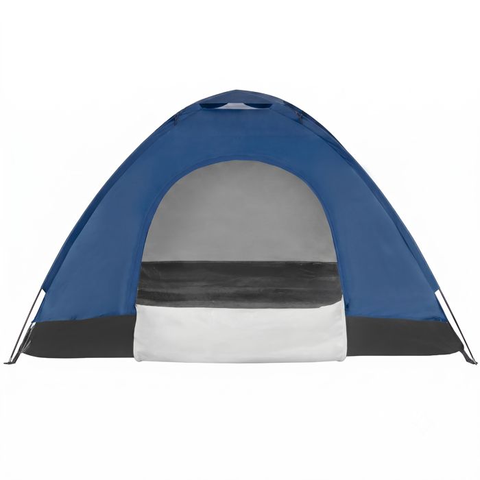 Tente SPRINGOS 3 Places – 2 Pièces Avec Vestibule, Oxford 210D, 3000mm, Fibre De Verre – Gris/Turquoise, Sac De Transport Inclus