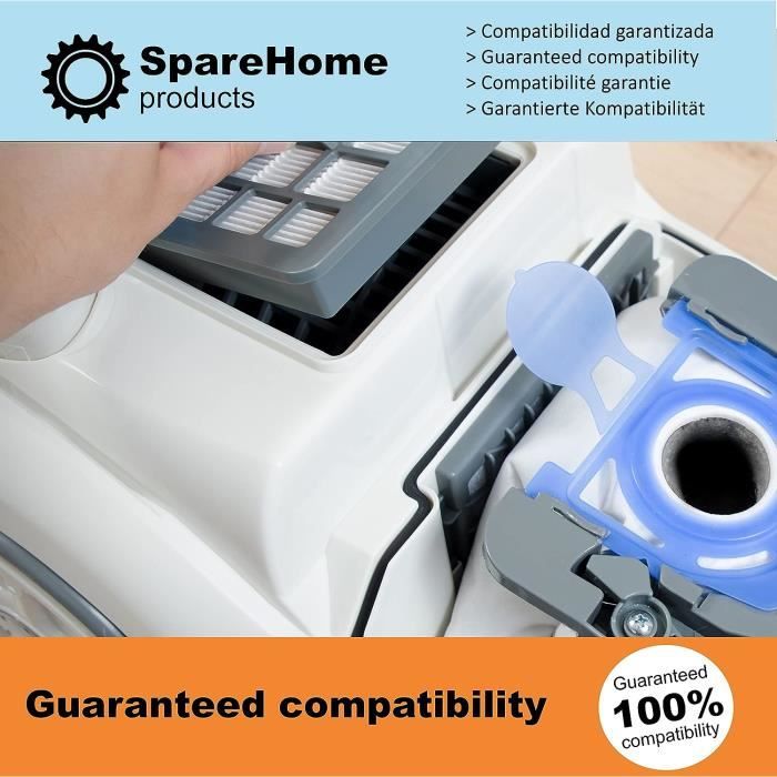 Sparehome® 10 Sacs Haute Filtration Pour Aspirateur Hoover