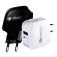 Charge rapide 3.0 adaptateur chargeur mural USB Po-3