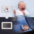 Moonybaby Trust 30 Babyphone moniteur vidéo bébé, vision nocturne, LCD 4,3'', 2,4 GHz, communication bidirectionnelle, berceuses 118-3