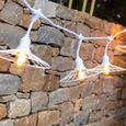 Guirlande lumineuse extérieur - LUMISKY - CHIC WHITE LIGHT - 6 m - 10 ampoules à filament - E27 - LED blanc chaud-3