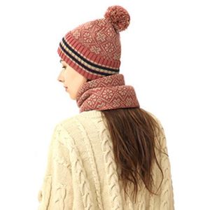 4 Pièces Ensemble Bonnet Écharpe Gants En Tricot Chaussettes Pour