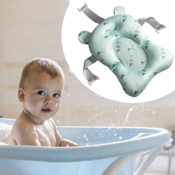 KAKIBLIN Coussin de bain antidérapant pour bébé de 0 à 6 mois Bleu :  : Bébé et Puériculture