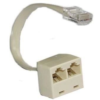 VSHOP® Câble doubleur de ports RJ45 F + 1 mâle avec cordon 15cm - Cdiscount  Informatique