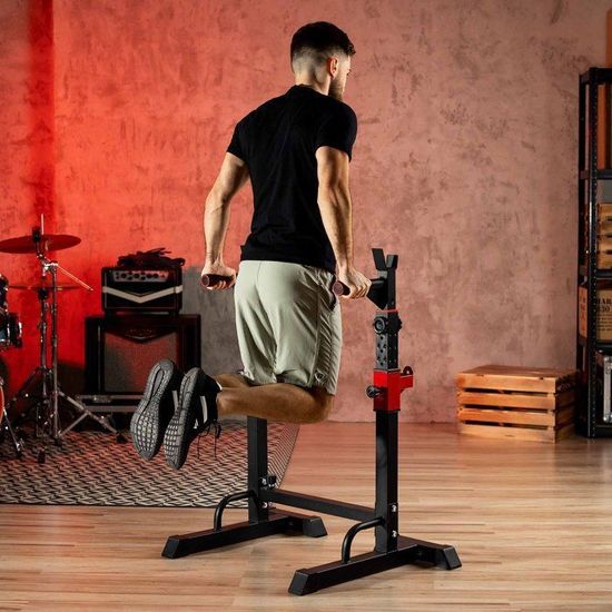 Support D'Haltères Réglable Hop-Sport HS-1007L - Squat Rack Jusqu'à 400 Kg, Construction Ultra Stable