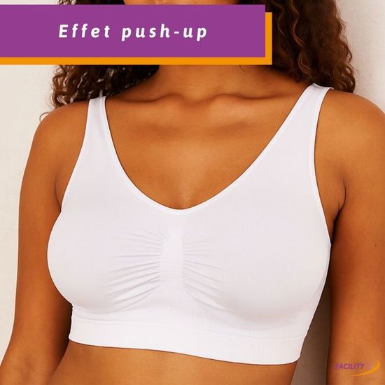 Generisch & Bustier Soutien-gorge Sans Coutures Pour Femme, Sans Armatures, Soutien-gorge Push-up Confortable, Bralette Sans Fil, Soutien-gorge De Sport à Couverture Complète Pour Un Usage Quotidien