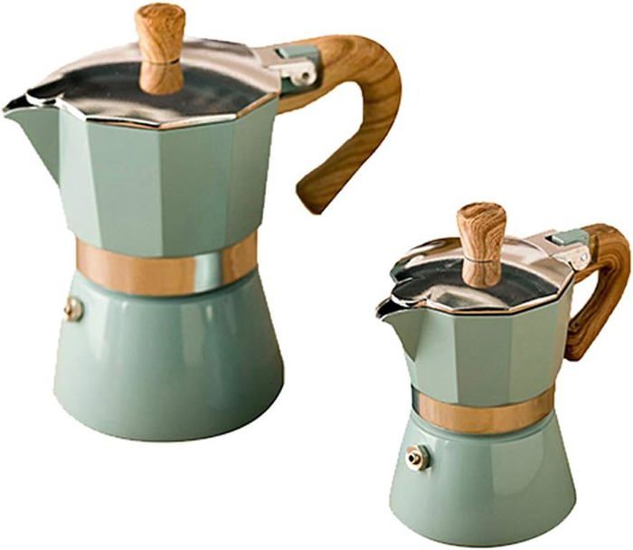 Cafetière italienne en aluminium 150/300 ml, convient pour toutes les plaques à induction.[Q1012