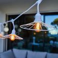 Guirlande lumineuse extérieur - LUMISKY - CHIC WHITE LIGHT - 6 m - 10 ampoules à filament - E27 - LED blanc chaud-5
