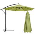Big Discount 30% Remplacement Tissu Parasol Parasol Canopy Housse pour 3m 6/8x Arm Parapluie Meilleure vent - Vert onyx - 300cm x-0