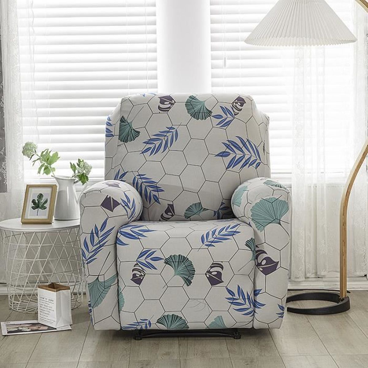 Housse De Fauteuil 1 Place étanche Et Antidérapante - Avec Poches Latérales - Protection Contre Les Taches Et Poils D'animaux - Pour Fauteuil Relax Ou Canapé