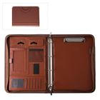 Porte-documents zippé A4 en similicuir Business Marron - INSFITY - 11 fonctions en 1