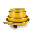 MENASTYL - SET DE 5 PIÈCES CUISSON EN ALUMINIUM RECYCLÉ SAFRAN