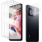 NOBRAND [3+3 Pièces] Etui Xiaomi Redmi Note 12 4G 6.67" Verre Trempé Protecteurs d'écran et Caméra Arrière Protection écran
