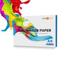 Htvront 150 feuilles de papier de transfert sublimation 120g 8.5x11in imprimante à jet d'encre sublimation