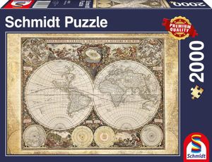 PUZZLE Puzzle Classique - Mappemonde Historique - 2000 Pi