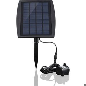 Fontaine Solaire USB Rechargeable Avec Pompe à Air, Panneau Solaire Pour Aquarium, Bassin Ou Petit Jardin