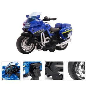 MOTO Bleu-Mini jouet de course de moto pour hommes, ensemble de jeu pour enfants, jouets de dessin animé à dos côt
