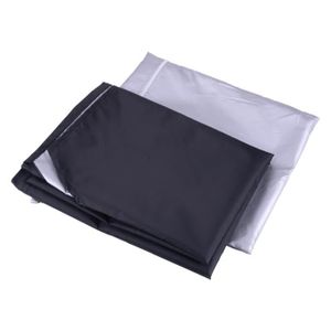 Couverture de Pare-Brise daimant de Bouclier Solaire de Protecteur de Gel de Glace de Glace de Neige de Voiture Argent Noir pour VW//BMW//Honda//Toyota