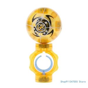 MARCHANDE Jaune - Mini Fingertip MagneticBall Control Roll Game Induction Battle Light Toy Drop shipping