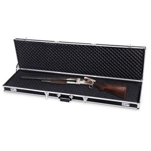 Festnight Mallette pour Arme /à feu Mallette de Fusil Noir 118 x 38 x 12 cm Aluminium