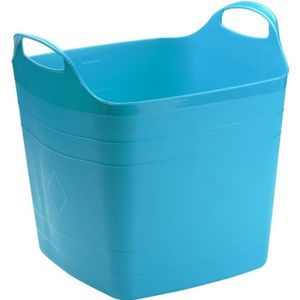 stockage seau Trug 42L orange baignoire Flexi complet avec couvercle conteneur flexible 
