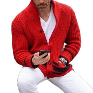 GILET - CARDIGAN Cardigan homme en tricot manches longues poches si