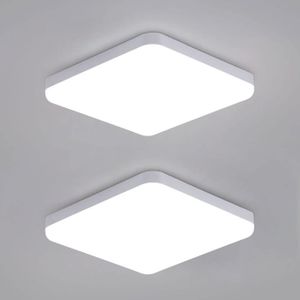 PLAFONNIER Plafonnier Led Carré 32W, 2 Unités Luminaire Plafo