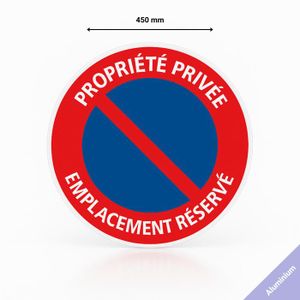 Panneau Voie privée -Accès réservé aux résidents - signalétique