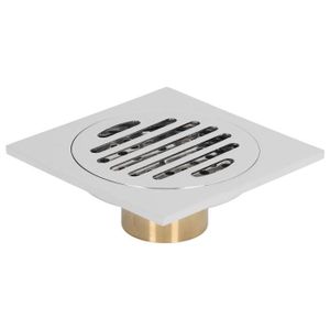 SIPHON DE LAVABO YOSOO Copper Floor Drain, Electroplated Floor Drain Automatic Sealing Overflow Resistant Glossy Odor Proof  for bricolage d'evier
