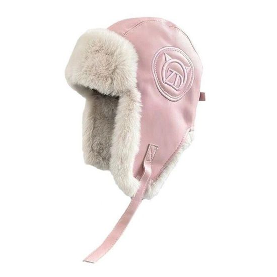 Casquette D'hiver Polaire Beige - Rabats D'oreilles, Ajustable, Taille Unique
