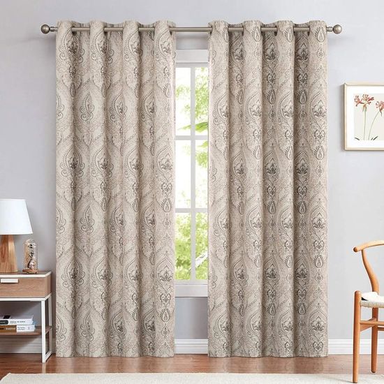 MIULEE Rideaux Opaques Isolants Thermiques Avec Oeillets en Lin 100% Occultants - Protection Contre Le Froid Pour Le Salon - Lot de 2, 140 x 245 cm Gris Foncé MIULEE Rideaux Opaques Isolants Thermiques Avec Oeillets en Lin 100% Occultants - Protection Contre Le Froid Pour Le Salon - Lot de 2, 140 x 245 cm Gris Foncé