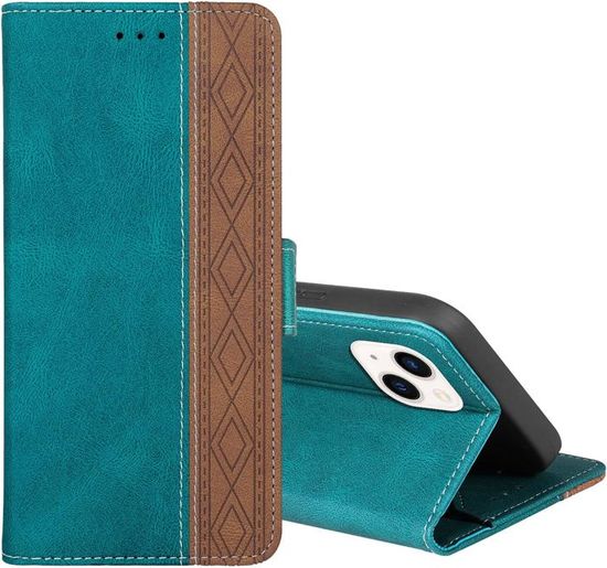 Coque Cuir Iphone 15 étui Portefeuille Magnétique Coque