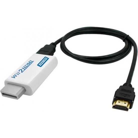 Version wii with hdmi cable 1.2 m Wii À Hdmi Convertisseur Soutien