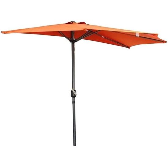 Parasols De Jardin Extérieur Parasols 2.7M Jardin Balcon Demi Parapluie ...