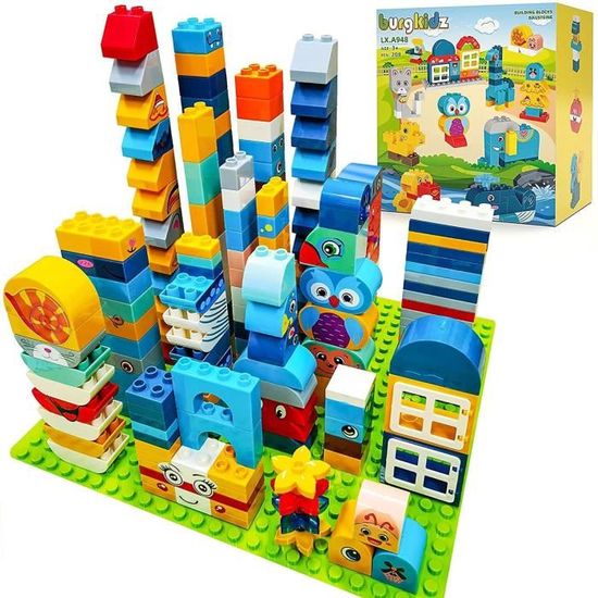 Burgkidz Grands Blocs de Construction 208 pieces Briques Creative Animals faconne des Blocs de Construction Cadeaux d educa Cdiscount Jeux Jouets