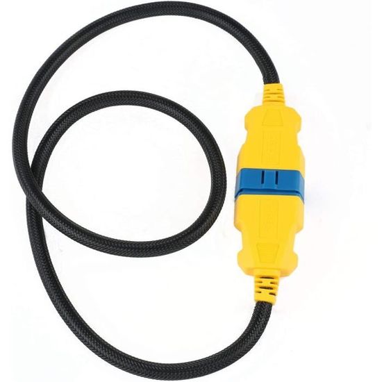 FOXWELL Câble Adaptateur OBD2 OBD II 16 Broches Mâle Vers Femelle 1 M