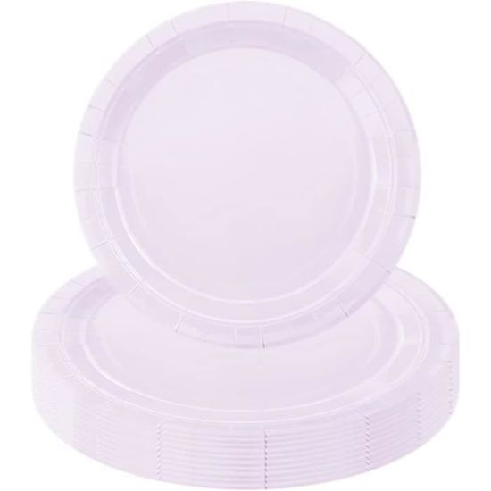 Lot De 6 Assiettes En Verre Trempé NUTRIUPS - 17,8 Cm - Transparent, Lave-vaisselle, Micro-ondes