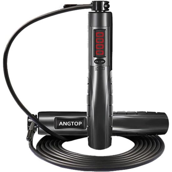 Corde à sauter lestée pour entraînement de 0,5 kg - Longueur réglable Corde à sauter lestée pour entraînement de 0,5 kg - Longueur réglable