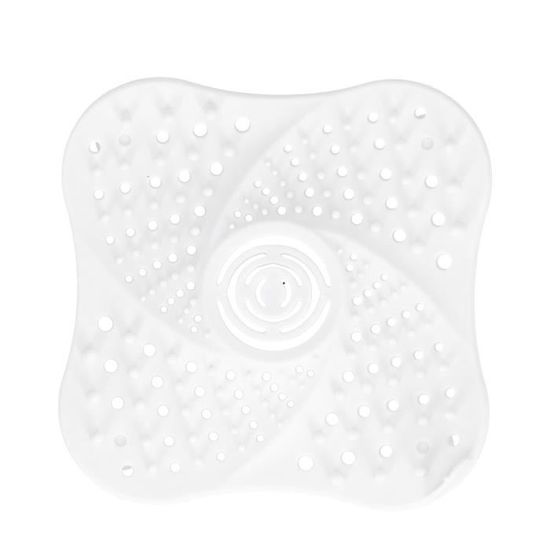 Uxcell – Bouchon De Vidange Flexible Avec Attrape-Cheveux Pour Évier De Cuisine (Lot De 2, Blanc)