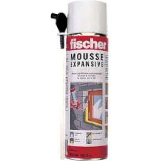 Mousse expansive polyuréthane PU 1/500 Fischer Bombe de 500ml