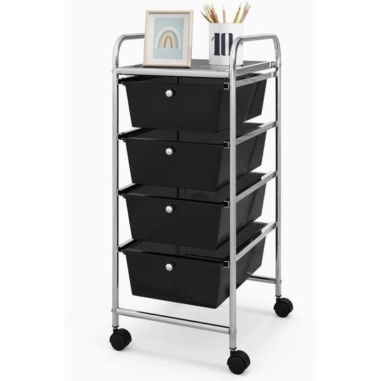 YUM Chariot De Rangement Roulant Chariot De Stockage Support De